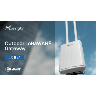 Gateway LoRaWAN para exterior, de largo alcance, con modulo SIM | UG67L08GL915M