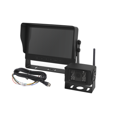 Sistema Profesional Inalámbrico de Cámara de Reversa y Monitor para Vehículos de Trabajo y Montacargas | K7000BWK