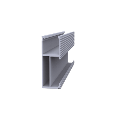 Riel 8 para montaje de módulos fotovoltaicos de aluminio anodizado de 4050mm. | EPLSR84050
