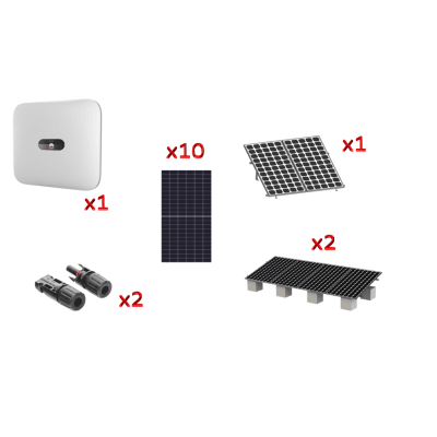 Kit Solar Interconexion  / 6 kW  220Vca / Inversor HUAWEI/ Montaje Incluido | SUN20006KTKIT