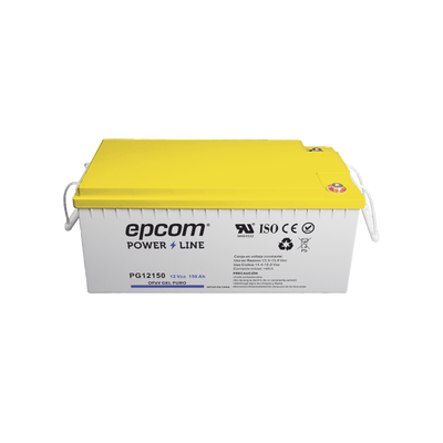 Batería de GEL PURO OPzV / 12 V @ 150 Ah / Ciclo profundo / Uso en Aplicaciones Fotovoltaicas y de Respaldo | PG12150