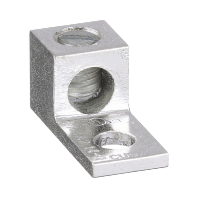 Conector Mecánico de Aluminio, de Un Orificio 1/4" y Un Barril, para Cable de 14 a 2 AWG. 1 Pieza | LAMA2-14-C