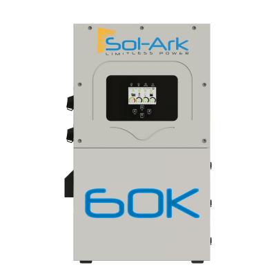 Inversor Hibrido Interactivo SOL-ARK, 60 Kw, 480 Vcc, 3 fases. ,  WIFI incluido, IP65, Entrada de Baterías a 160-800 Vcc | 60K3PN480V