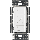 (Caseta Wireless) Atenuador de pared. Aumenta/Disminuye Intensidad de Iluminación.  No requiere cable neutro. 150W LED / 600W INC/HAL | PD6WCLWH