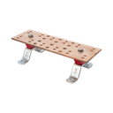 Barra Unión Telecom TMGB / 12 x 4 x 1/4 in / 100% Cobre / 12+24 Orificios / Aisladores Rojos / J-STD-607-A | LP-BUS-TMX12