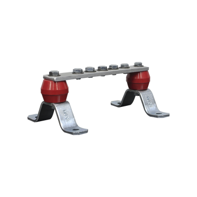 Barra de Unión de Aluminio de 5 Contactos 1-1/2" x 8" x 1/4" (38.1 x 203.2 x 6.35 mm) | TG-BPS-1520-AL