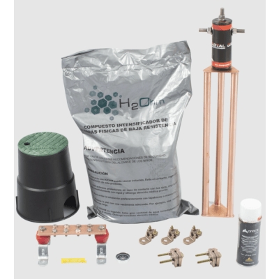 Kit de tierra física modelo TG30AB con Electrodo Magnetoactivo, capacidad: 30 AMP | KITMASTER30ABV2