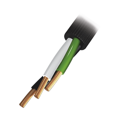 Cable Eléctrico de Uso Rudo 3 Hilos Calibre 12 AWG, Hasta 600 V. Rollo de 100 m. | RQ38/100M