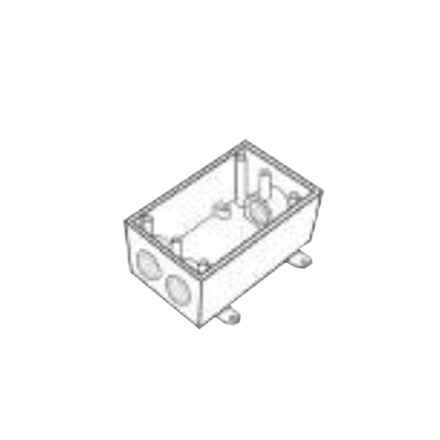 Caja Condulet FS de 3/4" ( 19.05 mm ) con tres bocas a prueba de intemperie. | RR-0473