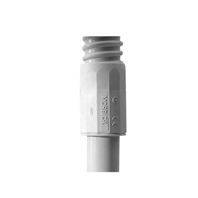 Conector (Racor) de tubería rígida a tubería flexible , PVC Auto-Extinguible, 25 mm, IP65 | DX-43-425