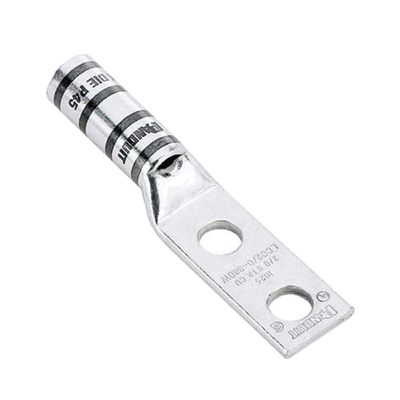 Zapata de compresión LCC6-12W-L para cal. 6 Awg, Doble barreno para tornillo prisionero de 1/2, Espaciado de orificio 44.5mm, 1 Pz | LCC6-12W-L