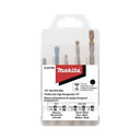 Juego de 5 Brocas con Inserción Hexagonal de 1/4". De concreto: 3/16" y 1/4". Para metal: 1/8", 3/16" y 1/4". | D-23765