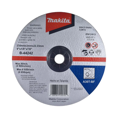 Disco de corte para metal de 9" | B-44242