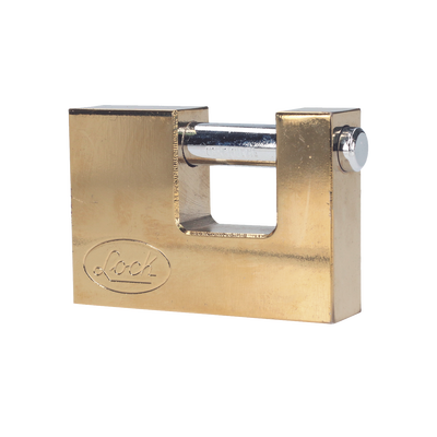Candado de acero para Cortina Metálica / Medida 70 mm/ Acabado Latón Brillante / Nivel de Seguridad 6 / Llave Estándar. | SYS-L22-C70-ELBB