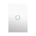 (ZWAVE) Interruptor On/Off panel táctil touch inalámbrico Zwave Plus 1 boton. No requiere cable neutro, Compatible con Hubitat HC8, Álula  M2M, otros | MHS511SL