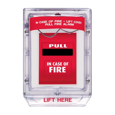 Cubierta Protectora Serie Stopper IIÆ De Policarbonato Super Resistente, Montaje Empotrado, Texto En Inglés, Sin Bocina | STI-1200