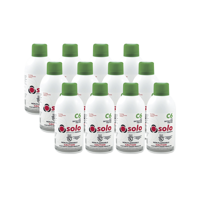 Paquete De 12 Latas De Gas Genuino De Monóxido De Carbono CO De Uso Manual o Dispensadores SOLO-330/SOLO-332 | SOLOC6-BP