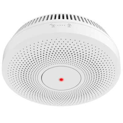 Detector de Humo Interlink / Doble Tecnología de Sensor de Luz / Alarma Auditiva 85dB / Batería de Litio 10 Años / Autoverificación/ Interconectable 30 Dispositivos | HF-S3E-R