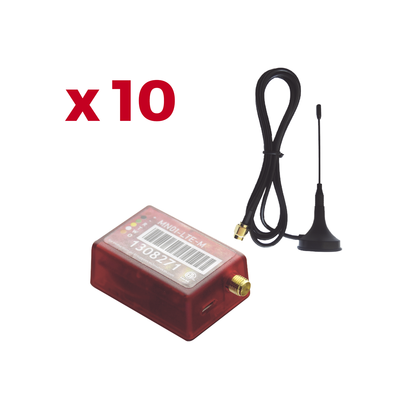 KIt de 10 Comunicadores de Alarma MN01LTEM con Antena 4GLTEM and 5G / Incluyen 2 Años de Cobertura / Aplicación Gratuita / Cero Configuración / Compatible Honeywell/DSC/CROW/PIMA | KIT10MN01