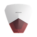 Sirena Estrobo Cableada Hikvision / Ideal para cualquier Panel de Alarma / Roja / 105 dB / Protección IP54 | DS-PS1-R