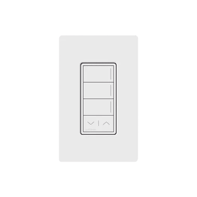 (RadioRa3) Botonera Sunnata Blanco 3 escenas y 2 botones subir/bajar para Radio RA3, programe escenas diferentes en cada botón. | RRSTW3RLSW
