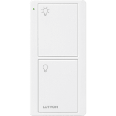 Control remoto PICO 2 botones encender, apagar, complemente con un switch on/off, Caseta, RA2, RadioRa2 | PJ22BGWHL01