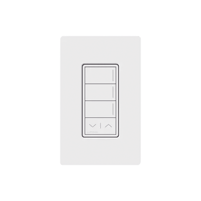 (RadioRa3) Botonera Sunnata Blanco 3 escenas y 2 botones subir/bajar para Radio RA3, programe escenas diferentes en cada botón. | RRSTHN3RLSW