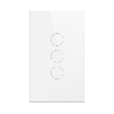 (Wifi) Apagador switch inalámbrico WIFI, control de 3 regresos de carga, 110V | SHS413WWH