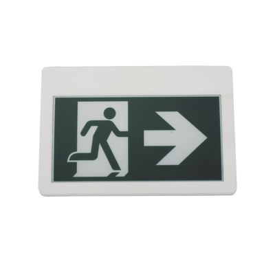 Letrero LED de Señalización de salida "Hombre Corriendo"/ Alto brillo / Uso en pared, lateral o techo / Batería de Respaldo Incluida con hasta 120 minutos de duracion | SF800MW