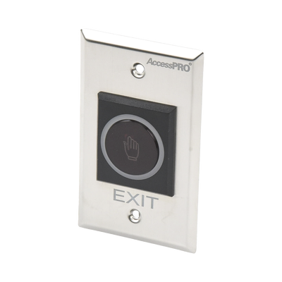 Botón de Salida sin Contacto/ Sensor IR / Iluminado / Normalmente Abierto y Cerrado / Distancia Ajustable de Detección | ACCESSK1