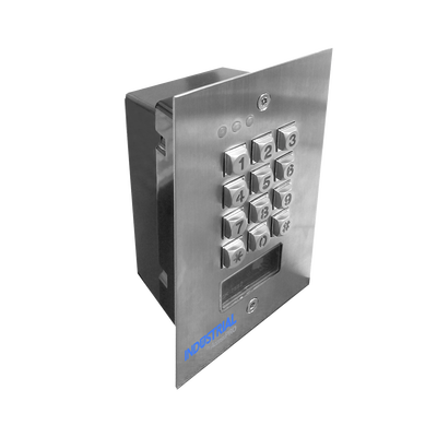 Teclado Exterior/Interior Antivandálico, 3 Relevadores, Salida Wiegand, 1200 Usuarios, Lector de Proximidad, Empotrable | PROKEYPAD2V2