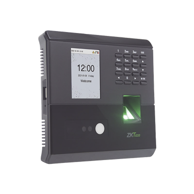 Lector de Reconocimiento Facial y Huella Digital / 100 Rostros / 500 huellas / Soporta DDNS con BIOTIMEPRO / Función ADMS INCLUIDA | MB10V
