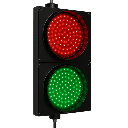 Semáforo / Señalización Rojo y Verde / Diametro 20 cm. | PRO-LIGHT-LED