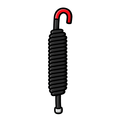 Resorte ROJO para Barreras Vehiculares Hikvision DS-TMG520 / Refacción | 190606709