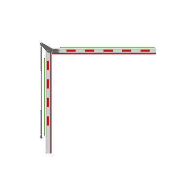 Brazo Articulado 4 mts (2+2) con Iluminación para Barreras Hikvision Serie DS-TMG320 | 307500826