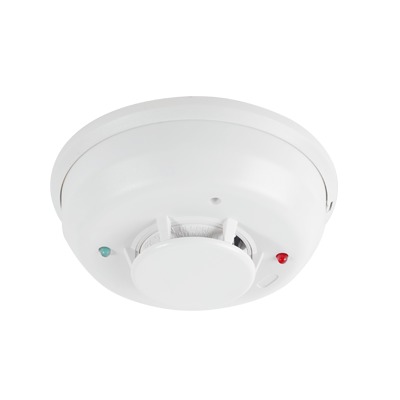 Detector Fotoeléctrico de Humo de 4 Hilos con Sensor de Temperatura y Sirena Interconstruida, Serie i3 | 4W-TAB