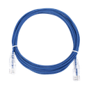 Cable de Parcheo Slim UTP Cat6 - 3 Metros (9.84 Pies) Azul Diámetro Reducido (28 AWG) | LP-UT6-300-BU28
