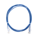 Cable de Parcheo Slim UTP Cat6 - 2 Metros (6.56 Pies) Azul Diámetro Reducido (28 AWG) | LP-UT6-200-BU28