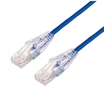 Cable de Parcheo Slim UTP Cat6A - 7 Metros (22.97 Pies) Azul, Diámetro Reducido (28 AWG) | LP-UT6A-700-BU28
