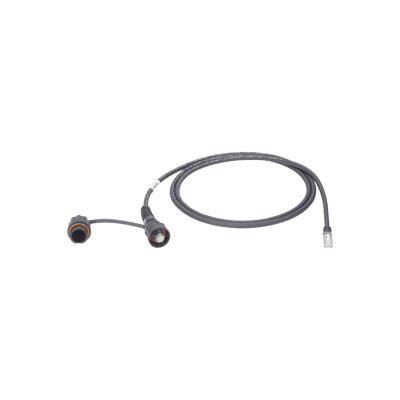 Patch Cord Cat6A IndustrialNet, Blindado S/FTP, Con Plug Industrial y Tapa en Un Extremo, 2 Metros (6.56 Pies) | ISTP6X2MBLR