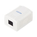 Caja de Pared con 1 Puerto, Incluye 1 Jack UTP Cat6A | LP-WP-38-C6A