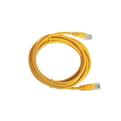 Cable de Parcheo UTP Cat5e - 0.5 Metros (1.64 Pies) - Amarillo | LP-UT3-050-YE