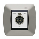 CONEXIÓN CAJA 60 MM. XLR HEMBRA DE PARED. BLANCO. | 6510.10