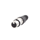Conector XLR 3 Pines Hembra | Ideal para Conexiones de Micrófonos y Mezcladoras | Equipo de Audio Profesional | EP-XLRF