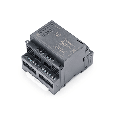 Expansión Digital Arduino Opta® / 16 Entradas Programables / 8 Relés / Electromecánicos 6A 250VAC o Estado Sólido 3A 24VDC / IP20 / Hasta 5 Módulos en Cadena / Compatible Arduino IDE y PLC IDE | AFX-00005