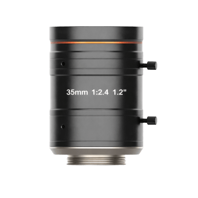 Lente FA para Machine Vision / 25 Megapíxeles / Distancia Focal 35 mm F2.4 / Montura C / Imagen Ø19.3 mm (1.2") / Distorsión 0.02% / Amplio Rango de Distancia de Trabajo / Compatible con Visible e Infrarrojo Cercano | MVL-KF3524M-25MP