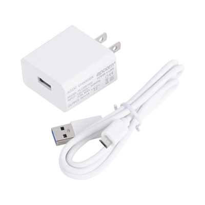 Cargador Micro-USB Profesional de 1 Puerto / 5 VCC / 1 Amper Para Smartphones y Tablets / Voltaje de Entrada de 100-240 VCA | PLUSB1000V