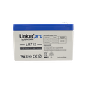 Batería 12 V / 7 Ah / UL / Tecnología AGM / Vida útil promedio 5 años / Uso en equipo electrónico, Alarmas de Intrusión / Incendio / Control de acceso / Video Vigilancia / Terminales F1 ( Incluye adaptador F2 ) | LK712
