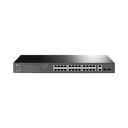 Switch PoE Administrable 24 puertos 10/100/1000 Mbps / 2 puertos SFP / 24 puertos PoE af/at / Presupuesto PoE 250W / | TL-SG1428PE