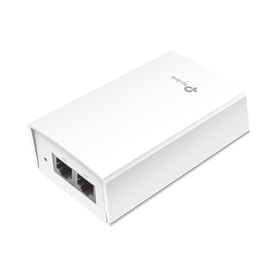 Inyector PoE Pasivo de 48V (24 Watts) / 2 puerto 10/100/1000 Mbps / Plug and Play / Montaje en Pared | TL-POE4824G